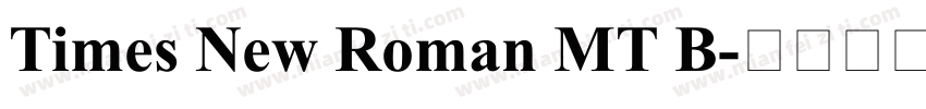 Times New Roman MT B字体转换